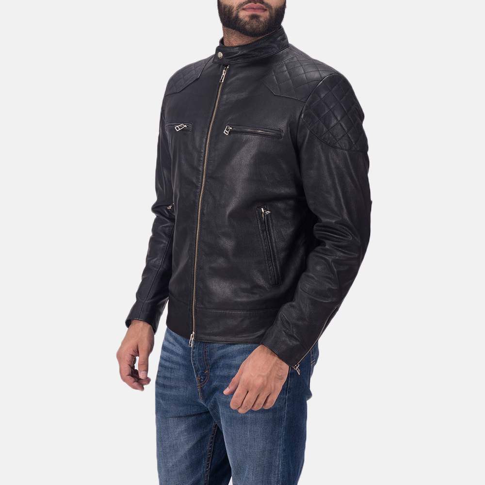 David Beckham Leather Motorcycle Jacket - Leather Jacket Makers